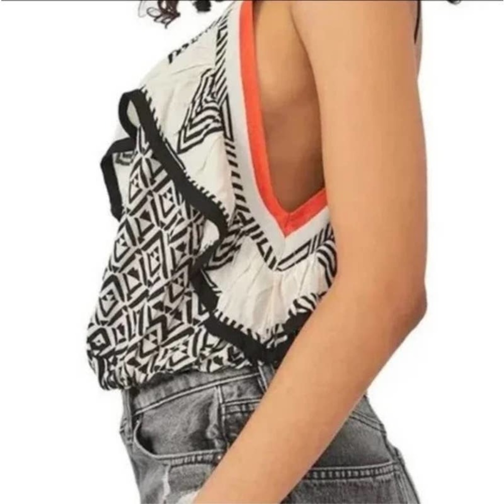Free People Anika Ruffle Tank in Tea Combo - Picture 2 of 7